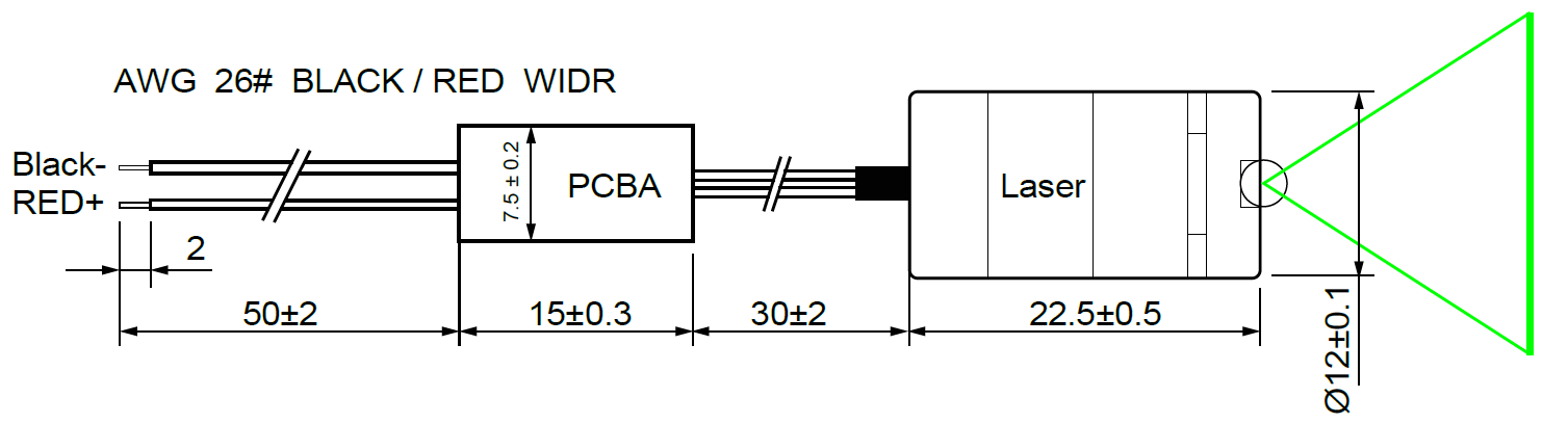 6594SL-515L12-1mW 6594SL-515L12-1mW